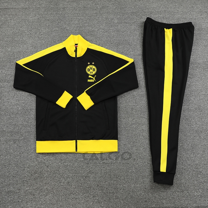 Tuta da Track di Giacca Borussia Dortmund 2023-2024 Nero